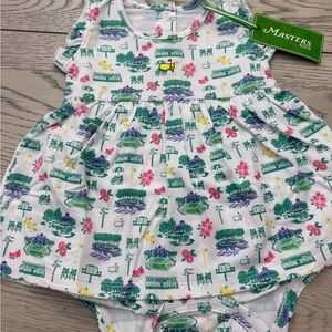 Master’s 2025 Green and Pink Patterned Baby Dress 3-6 MONTH OLD